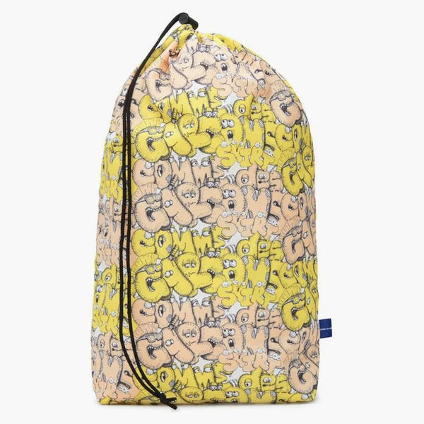 Cdg Shirt X Kaws Drawstring Bag Yellow/pink