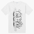 Camicia cdg x kaws t-shirt bianco/nero
