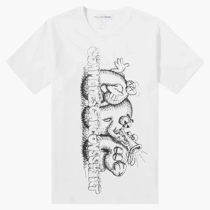 Cdg Shirt X Kaws T-shirt White/black