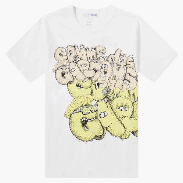 Cdg Shirt X Kaws T-shirt White/yellow