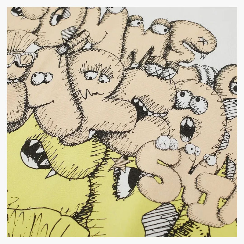 Cdg Shirt X Kaws T-shirt White/yellow