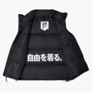Cdg The North Face Nuptse Vest Black