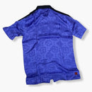 Clot Silk Contrast Shirt Blue