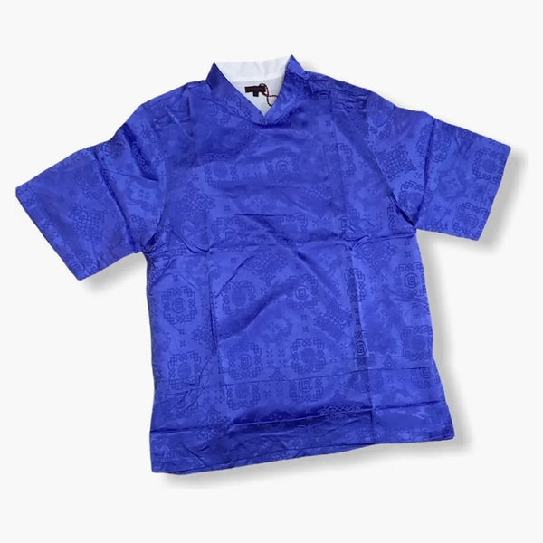 Clot Silk sweater Shirt Blue