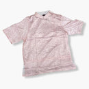 Clot Silk sweater shirt rose gold