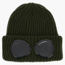 C.P. Company Cotton Goggle Beanie Khaki Green
