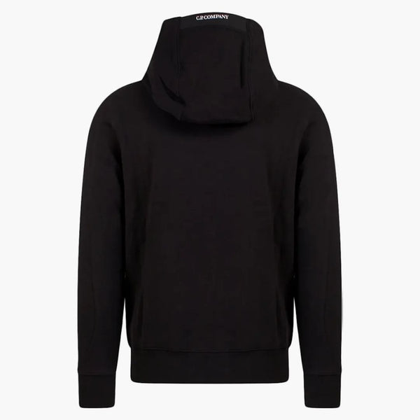 C.P. Company Diagonal Raized Fleece Hoodie Black