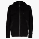C.P. Company Diagonal Raized Fleece Goggle Hoodie Black