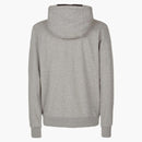 C.P. Azienda Light Fleece Zipped Hoodie Grey Melange