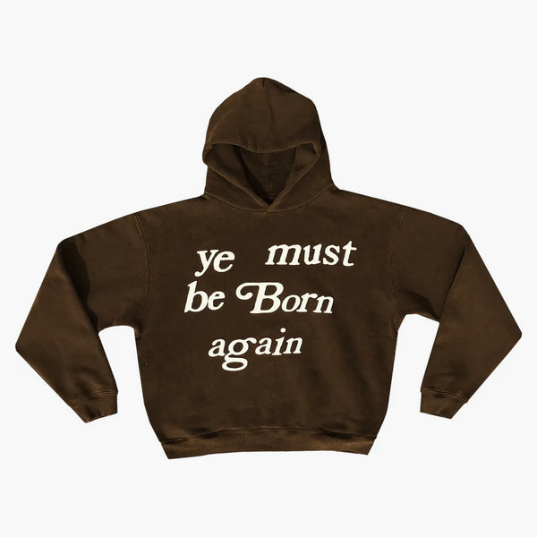 Cactus Plant Flea Market Born Again Hooded Sweatshirt Brown