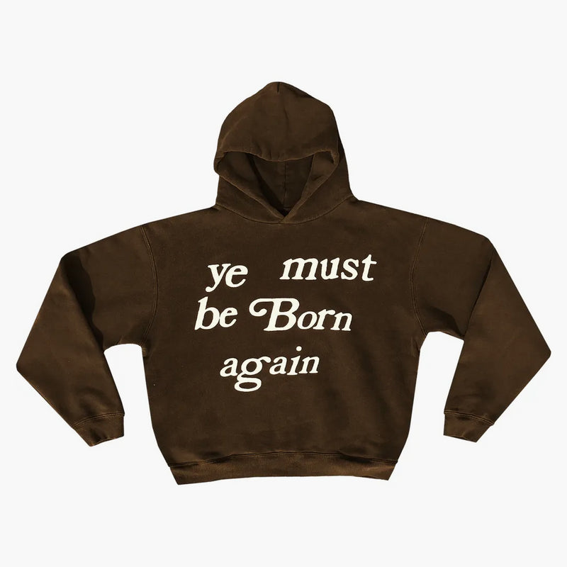 Cactus Plant Flea Market Born Again Hooded Sweatshirt Brown