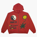 Cactus Plant Flea Market Earth First Zip Hoodie Red