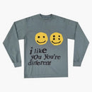 Cactus Plant Flea Market I Like You You're Different L/s Tee Grey