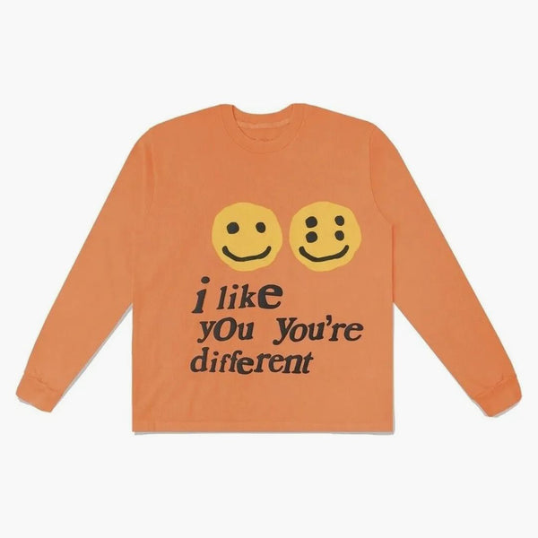 Cactus Plant Flea Market I Like You You're Different L/s Tee Orange