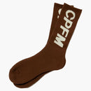 Cactus Plant Flea Market Tube Socks Brown