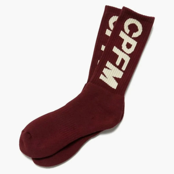 Cactus Plant Flea Market Tube Socks Burgundy