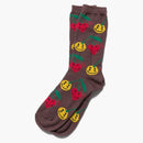 Cactus Plant Flea Market X Human Made We're Good! Pattern Socks Brown/multi