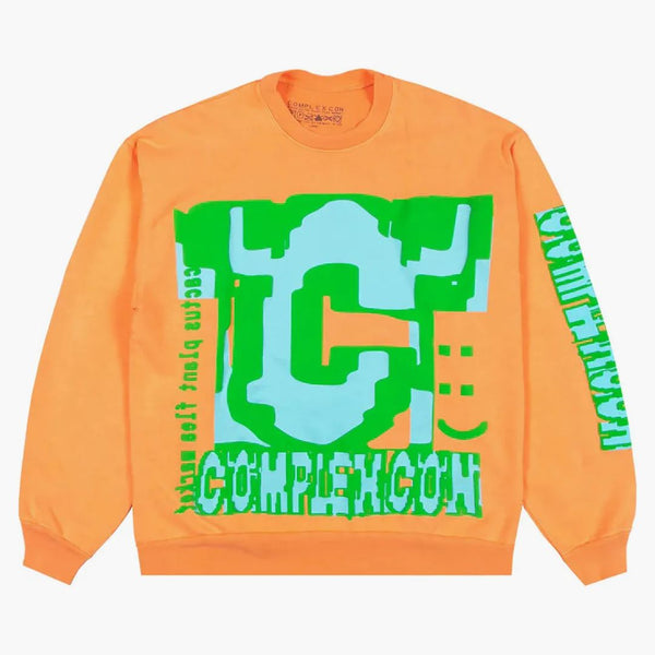 Cactus Plant Flea Market X Complexcon Crewneck Fluro Orange