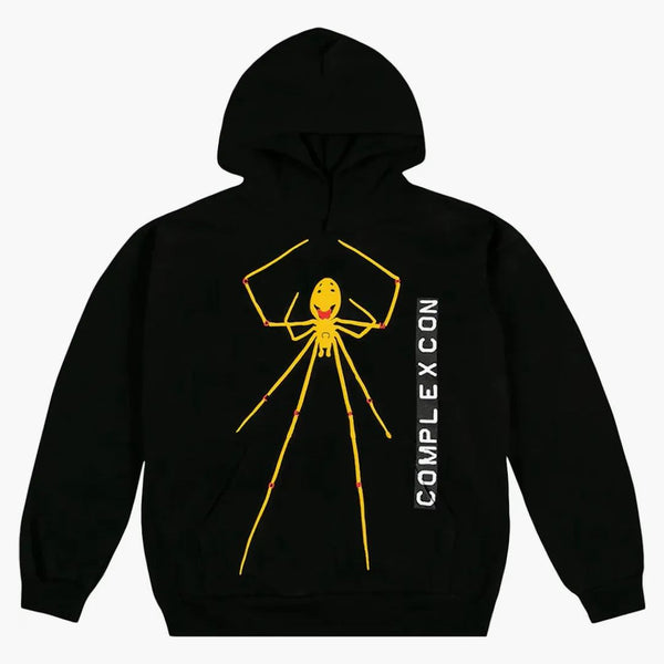 Cactus Plant Flea Market X Complexcon Smiley Spider Hoodie Black