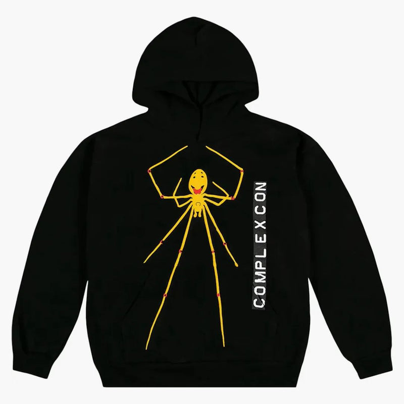 Cactus Plant Flea Market X Complexcon Smiley Spider Hoodie Black