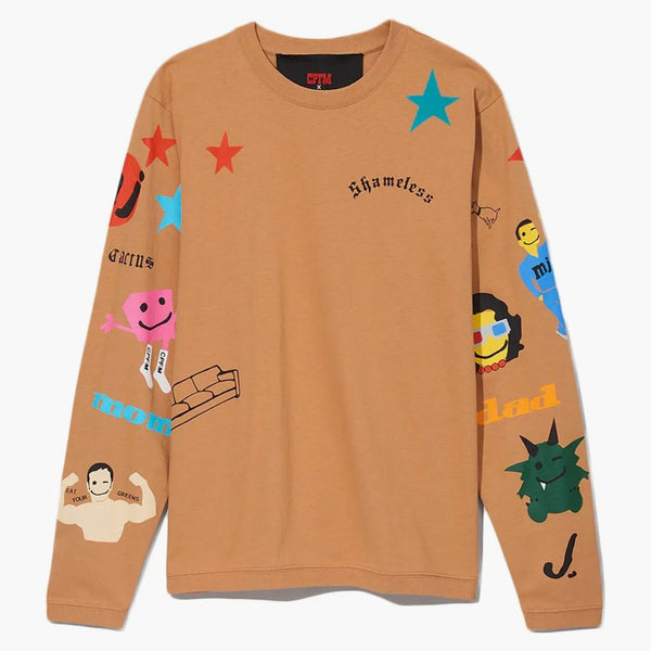 Cactus Plant Flea Market X Marc Jacobs Tattoo Longsleeve T-shirt Sand
