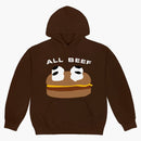 Cactus Plant Flea Market X Mcdonald's All Beef Hoodie Chocolate