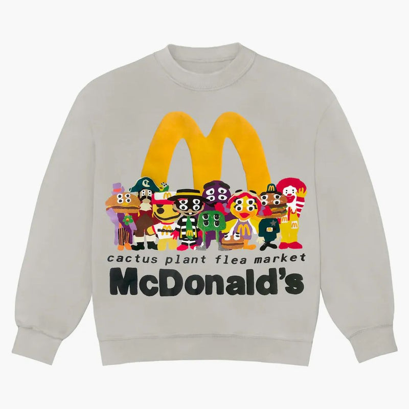Cactus Plant Flea Market X Mcdonald's Cactus Buddy! And Friends Crewneck Cement