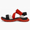 Camper Drift Trail Recycled Pet Sandal Red Black White