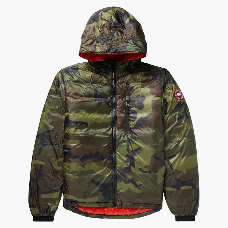 Canada Goose Lodge Hooded Down Jacket Camo