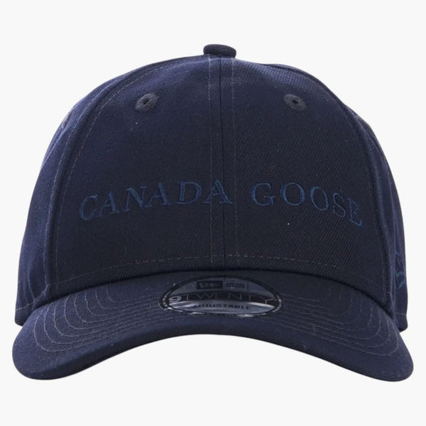 Canada Goose Woodmark ricamato a logo Baseball Cap Navy