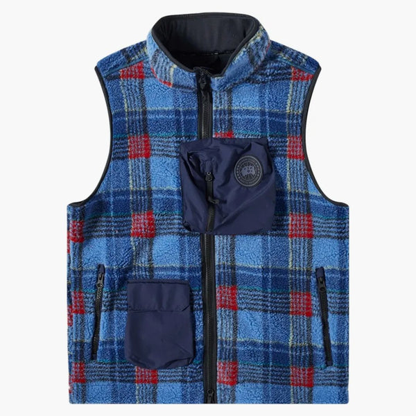 Canada Goose X Nba Collection With Union Legion Fleece Vest Legacy Tartan Blue