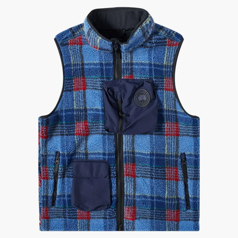 Canada Goose X Nba Collection With Union Legion Fleece Vest Legacy Tartan Blue