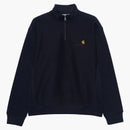Carhartt Wip American Script Sweat Air Force Half Zip Blue