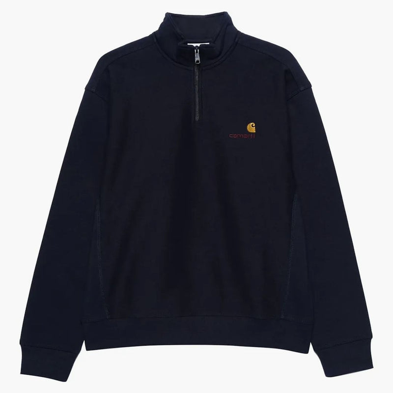 Carhartt Wip American Script Air Force Half Zip Blue