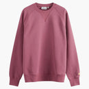Carhartt Wip Chase Crew Sweatshirt Dusty Fuchsia/Gold