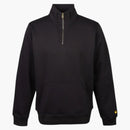 Carhartt Wip Chase Fleece Half Zip Up Sweatshirt Black