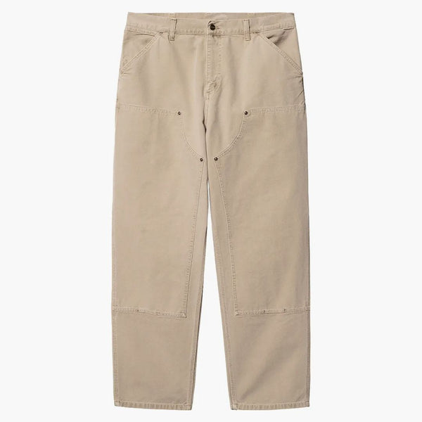 Carhartt Wip Double Knee Dearborn tela da 12 once rilassati pantaloni dritti Dusty H Brown (sbiadito)