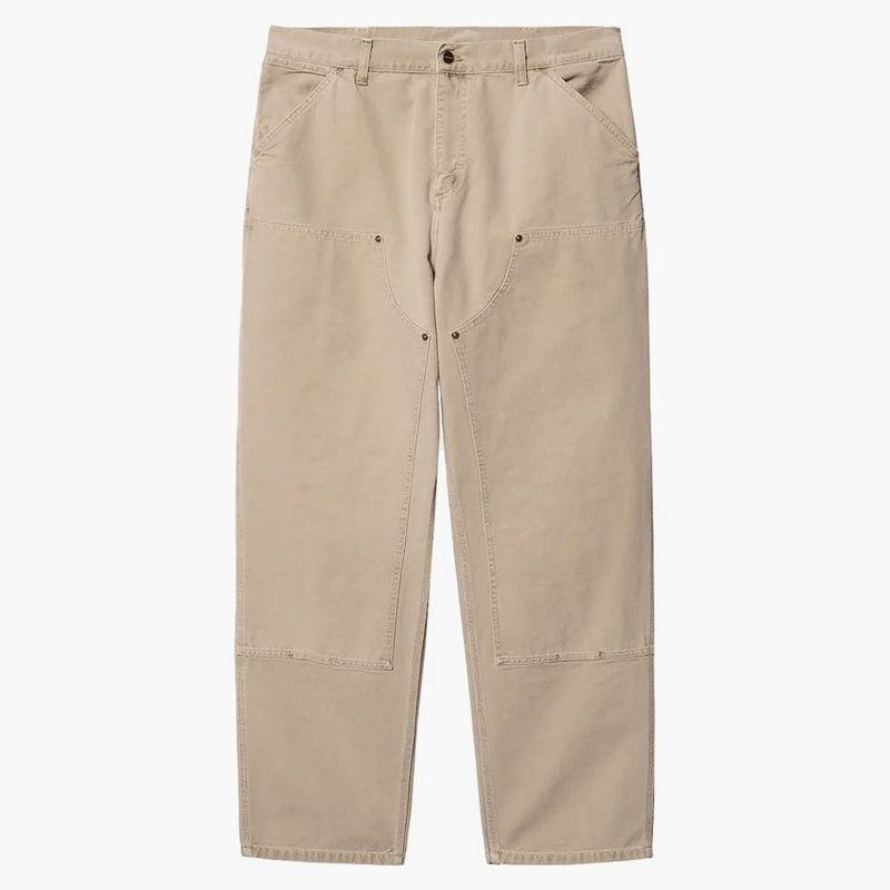 Carhartt Wip Double Knee Dearborn tela da 12 once rilassati pantaloni dritti Dusty H Brown (sbiadito)