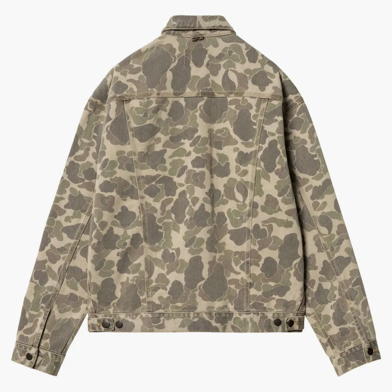 Carhartt Wip Duck Camo Helston Jacket Blached Black