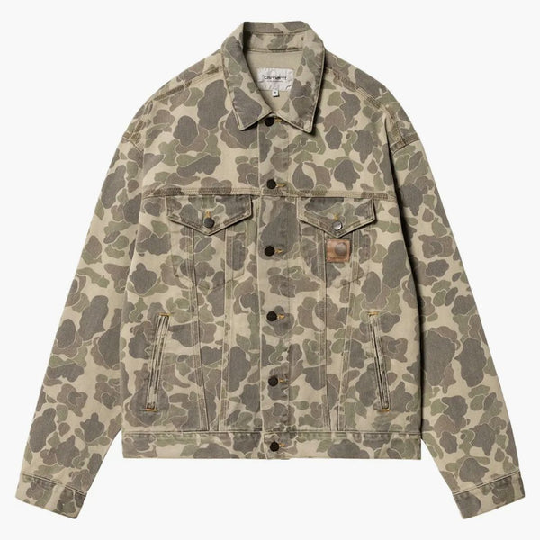 Carhartt Wip Duck Camo Helston Giacca Blached Black