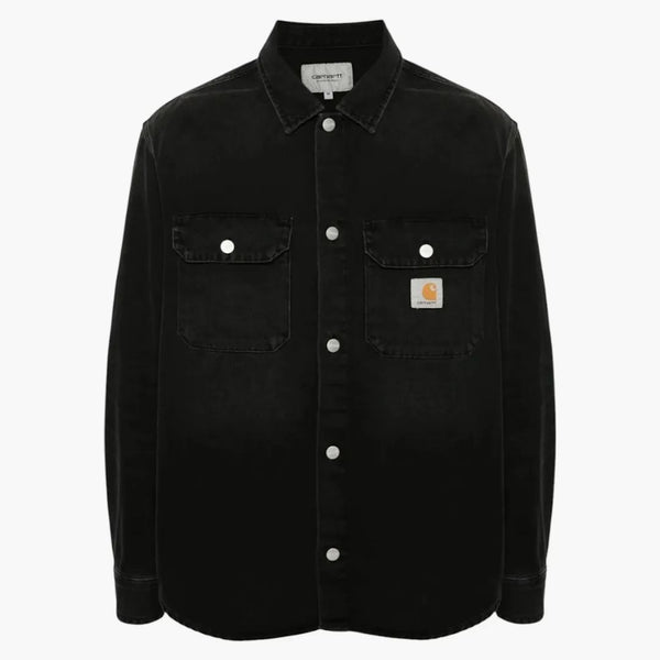 Giacca da camicia carhartt wip harvey nera