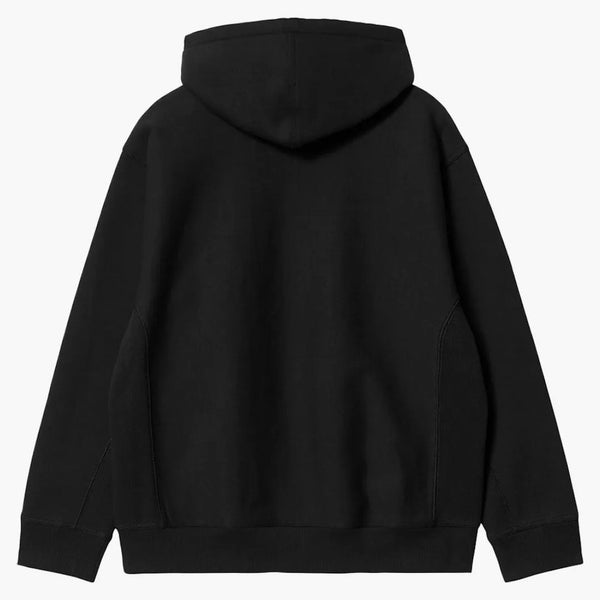 Carhartt Wip Felpa della sceneggiatura americana con cappuccio nero