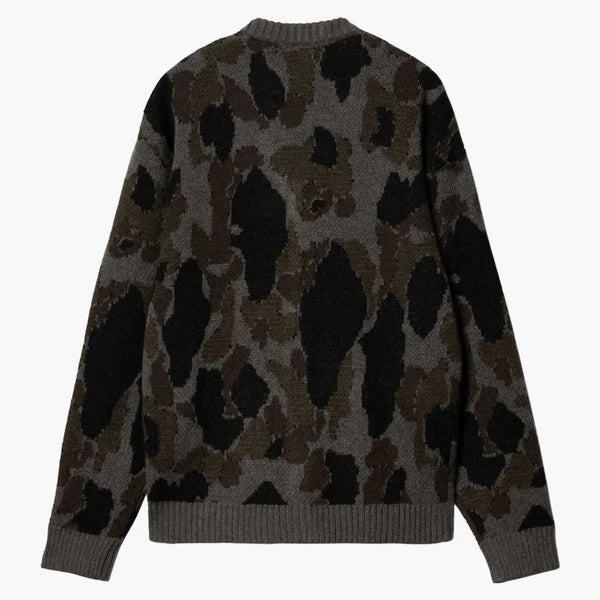 Carhartt Wip Merton Cardigan Grey Camo Duck