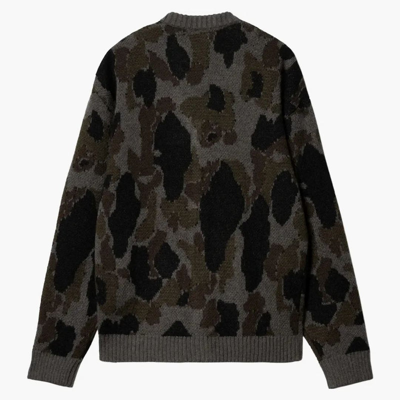 Carhartt Wip Merton Cardigan Grey Camo Duck