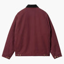 Carhartt Wip Og Detroit Aged Canvas Jacket Malbec/black