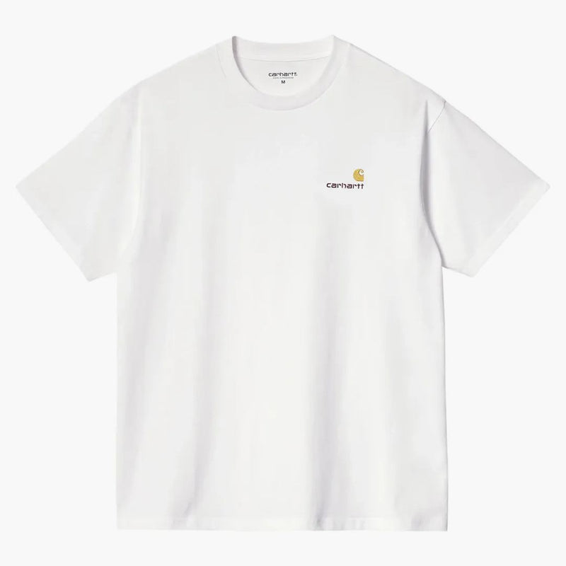 Carhartt Wip S/S American Script T-Shirt White