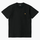 Carhartt wip s/s chase t-shirt svart/guld