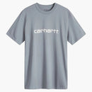 Carhartt WIP-skript T-shirt duva grå/vax