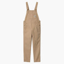 Carhartt Wip Women's Hudson Bib Overall Dusty Hamilton Brown