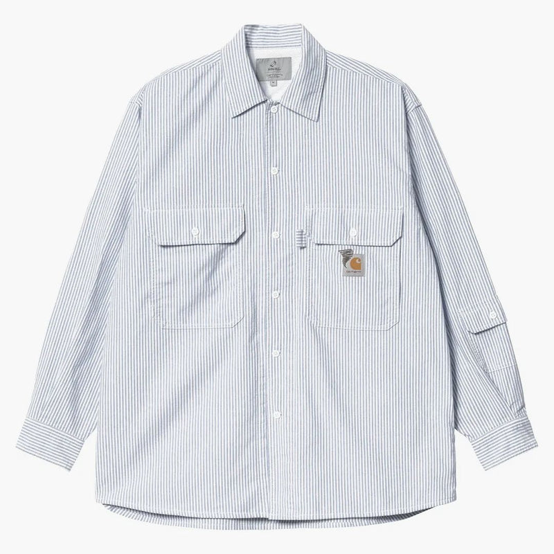 Carhartt Wip X Invincible L/S Stripes Shirt Blue